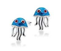 Kids Stud Earring Cute Jellyfish STE-234